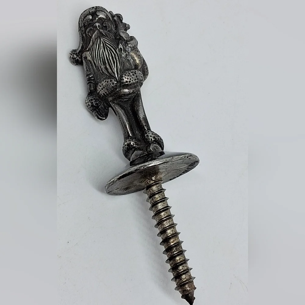 * Vintage Reed Barton Pewter Santa Claus Bottle Stopper Christmas